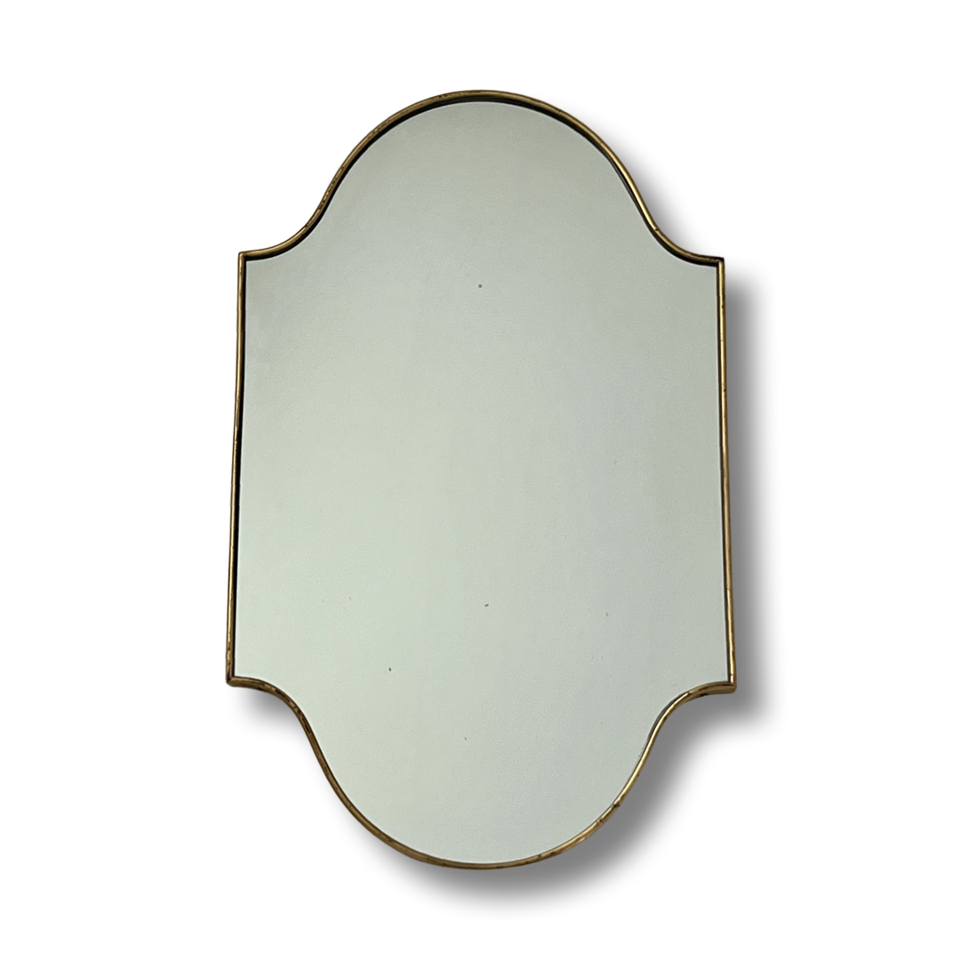 Mid-Century Italian Brass Mirror