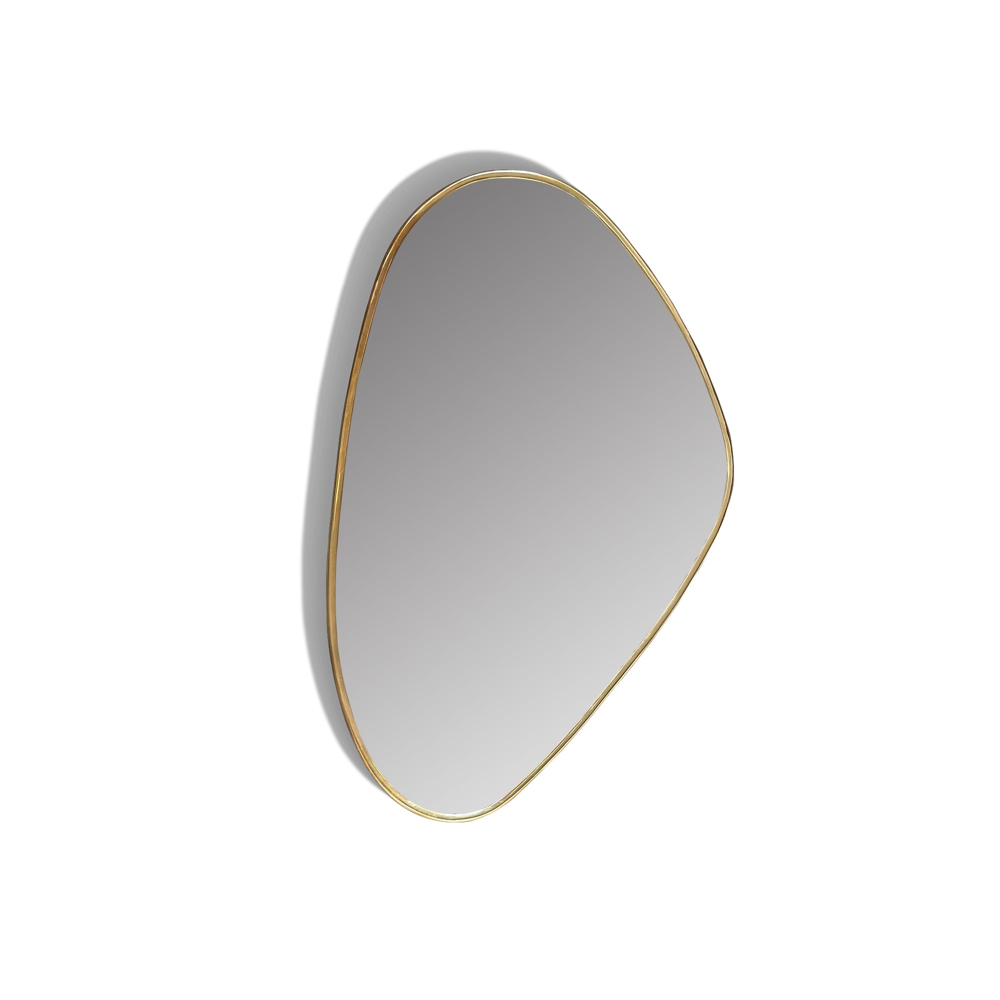 asymmetrical Wall Mirror - Brass Bathroom Mirror